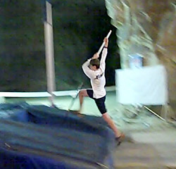 Benji at Cave practice