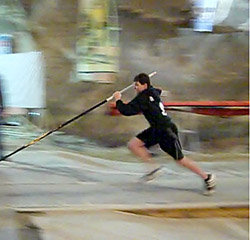 Dane at Cave practice