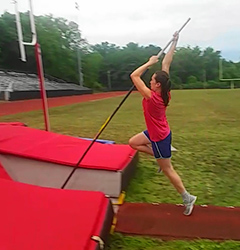 Megan at summer practice