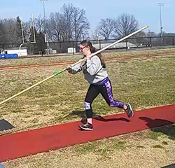 Rachel at practice